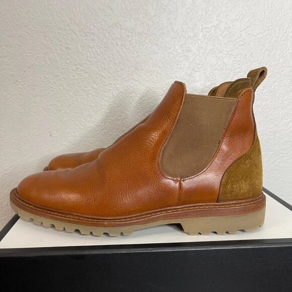 Allen Edmonds Discovery Cognac Brown Leather Chelsea Boot Pull On Men's 9 B - Picture 4 of 11